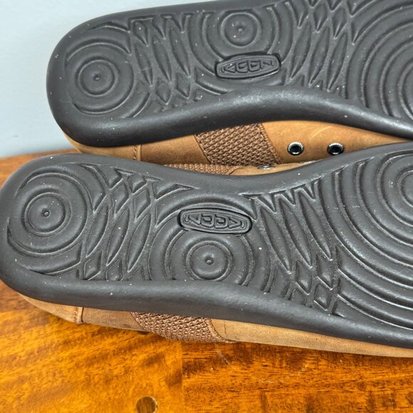 KEEN Shoes Womens 6.5 Brown Mary Jane Leather Casual Flats Comfort MJ 1017376 - Picture 8 of 11